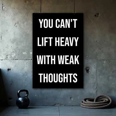 DAMDEKOLI Gym Motivation Poster - Inspirational Funny Fitness Wall Art