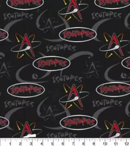 1 Yard Baumwolle Stoff Traditionen MILB ALBUQUERQUE ISOTOPE Baseball Stoff Minors - Bild 1 von 2