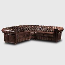 Classic Corner Sofa Leather Upholstery Corner Couch Corner Sofas Chesterfield