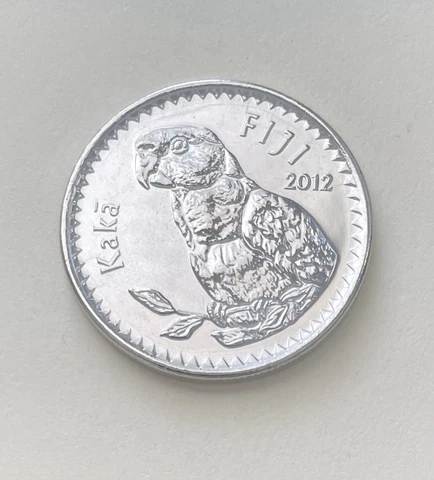 2012 Fiji 20 Cents KM334 Kadavu Shining Parrot Uncirculated Cover