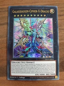 Yu-Gi-Oh! GFTP-DE011 Galaxie Ogen Cipher X Drache Ultra Raro, Casi Nuevo, 1ª Edición - Imagen 1 de 1