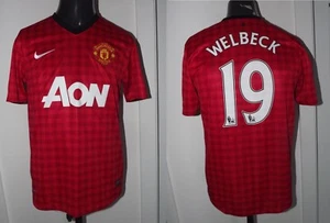 2012-13 Manchester United - Welbeck #19 Home Nike Red (M) Shirt Jersey Camiseta - Picture 1 of 9