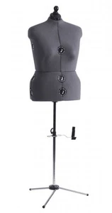 Dritz Twin-Fit verstellbare Kleiderform Nähen Schaufensterpuppe = volle Figur - dunkelgrau - Bild 1 von 5