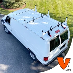 H1 3-Bar Steel Rack System Dodge RAM Van 1981-2007 (All trims) White - Bild 1 von 12