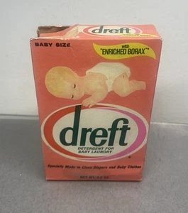 Vintage Dreft Baby Size Laundry Soap Detergent Box Small - Picture 1 of 11