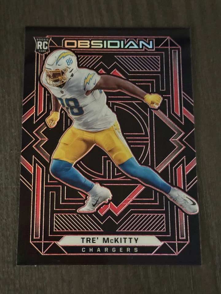 2021 Panini Obsidian Rookies Electric Etch Red SSP /10 #191 TRE’ TRE McKITTY RC - Image 1 of 2