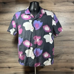 Camisa Saturdays NYC Estampado Arte Floral Para Hombre Mediana Gran Calidad Excelente Estado - Imagen 1 de 9