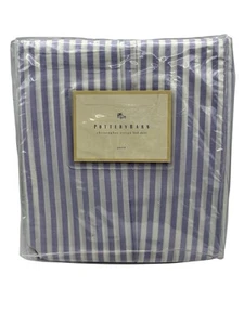 NEU Pottery Barn Christopher Streifen Queen-Bett Rock blau/violett? 100% Baumwolle - Bild 1 von 6