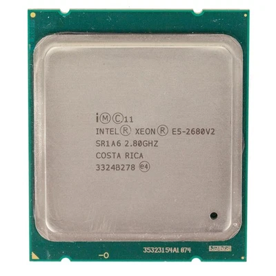 Intel Xeon E5-2680 V2 2.8GHz 10-Core 25MB 8GT/s SR1A6 LGA2011 B Grade Server CPU - Image 1 of 4
