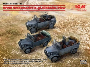 ICMDS3513 - ICM Diorama 1:35 - Wehrmacht Le.gl.Einheitz-Pkw WWII (x3) - Picture 1 of 1