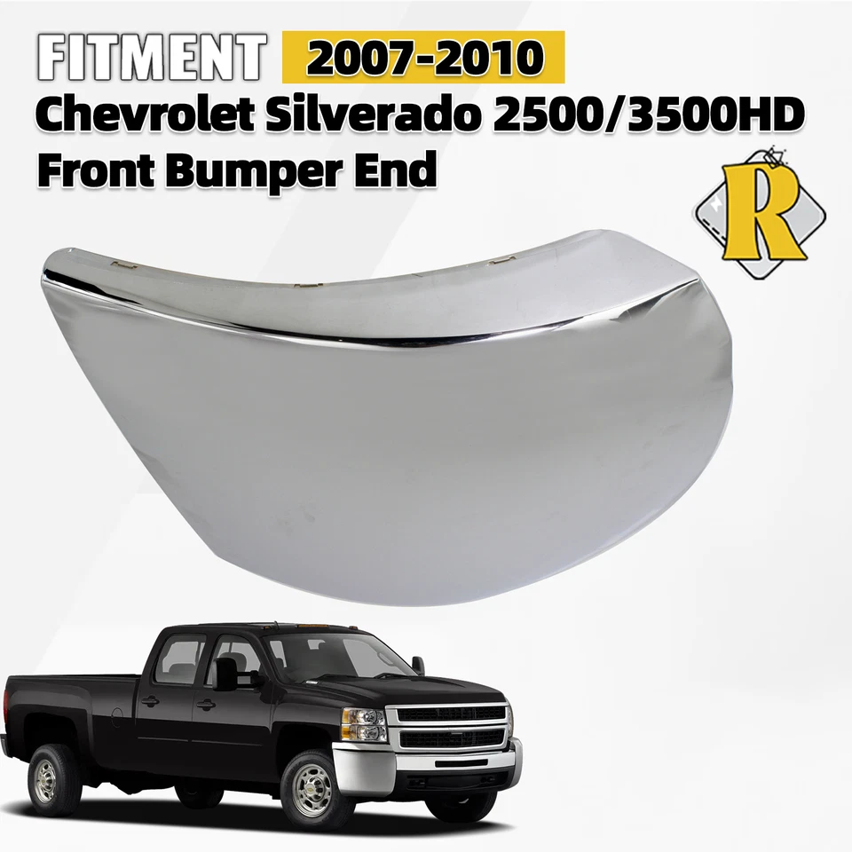 Front Bumper End For 2007-2010 Chevrolet Silverado 2500/3500HD Right Passenger Foto 1 de 4
