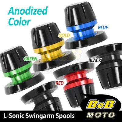 Soporte de carretes basculantes L-Sonic 6 mm para Aprilia Tuono V4R 1000 Caponord 1200 Foto 1 de 4