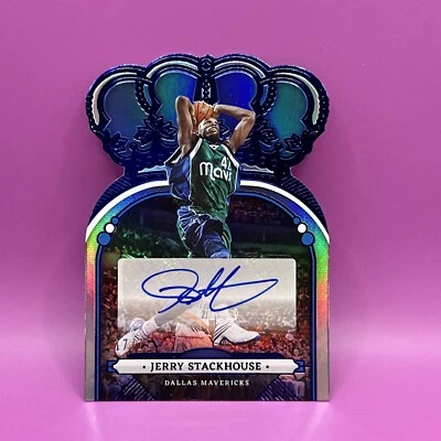 2022-23 Panini Crown Royale - Autógrafos da coroa azul #CA-JSH Jerry Stackhouse /75 - Imagem 1 de 2