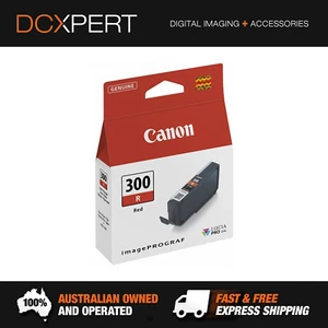 CANON PFI300R RED INK CARTRIDGE (4199C001AA) - Picture 1 of 3