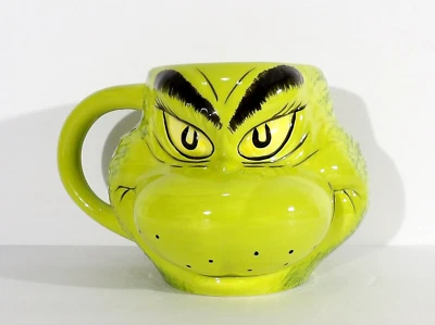 Taza de café de cerámica 3D Grinch 16 oz Vandor el Grinch que robó la Navidad Foto 1 de 4