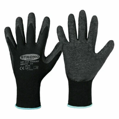 Arbeitshandschuhe Stronghand Finegrip Montagehandschuhe Nylon Latex Größe 6 - 12 - Bild 1 von 3