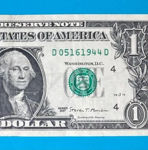 May 16, 1944 (D 05161944 D) BIRTHDAY Note $1 One Dollar Bill - Picture 1 of 4