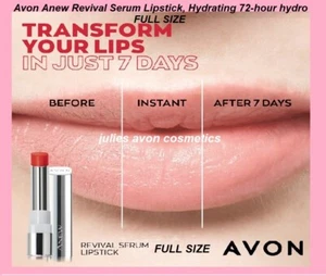 Avon Anew Revival Serum Lipstick Lip Stick 72-hour Hydrating FULL SIZE ~ Choose - Picture 1 of 18