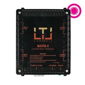 LTL MASTER 8 Eight lighting relay controls, without timer (120v & 240v) HPS MH - Picture 1 of 3