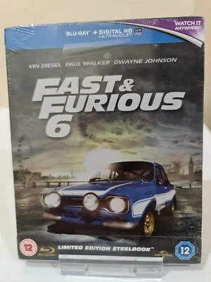 FAST  AND  FURIOUS  6  BLU-RAY  LIMITED EDITION  STEELBOOK, DISPATCH  SAME  DAY  - Image 1 of 4
