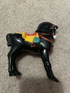 "Statuetta vintage 1998 KHAN McDonald's Milano cavallo nero giocattolo 4,5"" - Foto 1 di 4