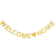1 Set Welcome Home Banner Letter Hanging Anniversary Celebration Party Decor
