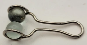 Antique 1930th clear Glass Razor Strop Blade Sharpener app.3” long, 16mm balls - Picture 1 of 2