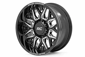 Rough Country 86 Series Wheel One-Piece Gloss Black 20x10 5x5 -19mm - Picture 1 of 5