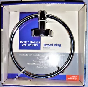 BHG Wandhalterung Handtuch Ring Halter Waschbecken Bad 6" poliertes Chrom Menge 1 # - Bild 1 von 1