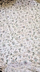 JP Stevens No Iron 50/50 FULL Fitted & Flat Sheets Multi Color Floral USA VTG - Picture 1 of 6