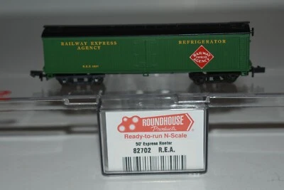 Frigorífico N Roundhouse 82702 Railway Express Agency 50' puerta única 1837 C18098 Foto 1 de 2