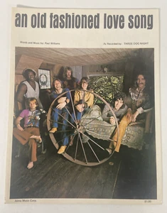 An Old Fashioned Love Song by Three Dog Night Sheet Music 1970 - Picture 1 of 5