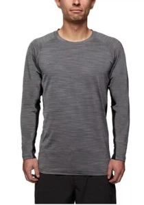 NWT Men’s Hang Ten Long Sleeve Sun Tee Shirt Gray Medium UPF 50+ - Picture 1 of 10