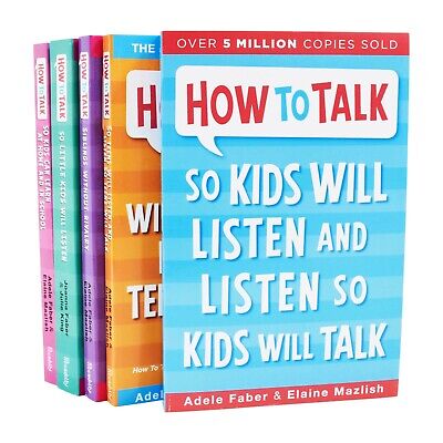 How To Talk Series 5 Books Set By Adele Faber & Elaine Mazlish - Paperback • 19.86£