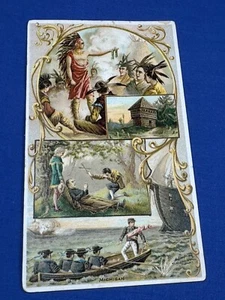 1892 Arbuckle Bros. Coffee Trade Card feat. MICHIGAN - State Info & Images - Picture 1 of 2