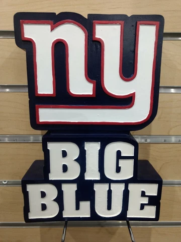 NEW YORK GIANTS BIG BLUE 10" STATUE INDOOR OUTDOOR YARD GNOME NFL LICENSED Cover
