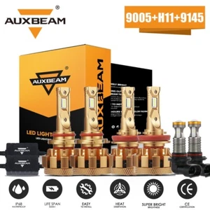 For 2009-2012 Dodge Ram 1500 2500 3500 LED Headlight Bulbs Canbus + Fog Lights - Picture 1 of 12