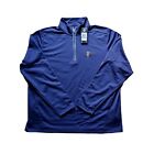 Under Armour Seed Consultants Men's Xxl Long Sleeve 1/4 Zip Pullover Navy Farm