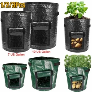 7/10 Gallon Garden Planting Pots Grow Planter Bags for Potato Carrot Onion USA - Picture 1 of 14