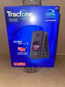 Tracfone Alcatel MY FLIP 2 (A406DL) Prepaid Flip Phone No Contract, New SOS Key - Picture 1 of 5