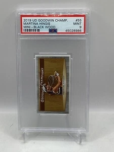 2019 UD Goodwin Mini Black Wood Lumberjack 4/8 #55 Martina Hingis PSA 9 - Bild 1 von 2