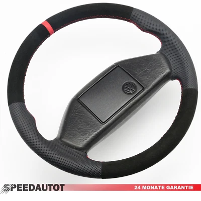 Alcantara Lederlenkrad fur VW Golf II, Jetta II, T3, Passat B3, 191419091 - Bild 1 von 4