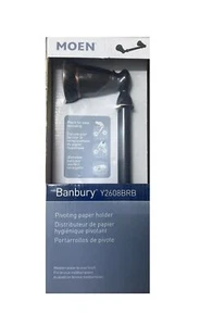 MOEN Banbury Pivoting Double Post Toilet Paper Holder in Mediterranean Bronze - Picture 1 of 2