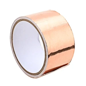 Copper Foil Tape With Conductive Adhesive Guitar Shielding Tape Adhesive - Picture 1 of 8