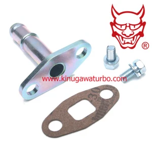 Turbo Oil Drain / Return Pipe Kit Mitsubishi TE06H TD07 TD08 5/8" Hose Barb - Picture 1 of 1