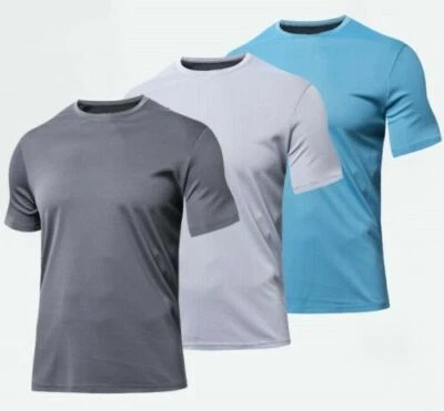 Funktions Shirt Herren Laufshirt Fitness Sport Shirt kurzarm schnelltrocknend