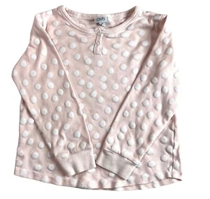 OVS Girls Pink and White Polka Dots Shirt Size 7-8 Years - Picture 1 of 4