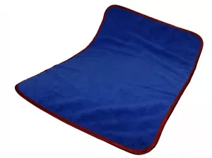 Chemical Guys Fluffer Panno in Microfibra Blu con Bordo Rosso 60x40cm - Foto 1 di 3