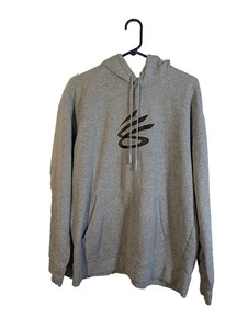 Curry Under Armour Hombre L Gris Estampado Gráfico Sudadera Con Capucha Usado - Imagen 1 de 5