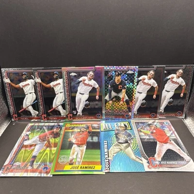 2025 Topps Chrome - Cleavland Guardians Lot - Refractors, Rookies And Stars - Image 1 of 4